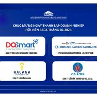 HIỆP HỘI SACA CHÚC MỪNG NGÀY THÀNH LẬP DOANH NGHIỆP HỘI VIÊN SACA THÁNG 02.2026
