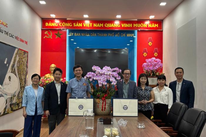 ĐOÀN LÃNH ĐẠO HIỆP HỘI SACA THĂM VÀ CHÚC TẾT SỞ XÂY DỰNG TP.HCM