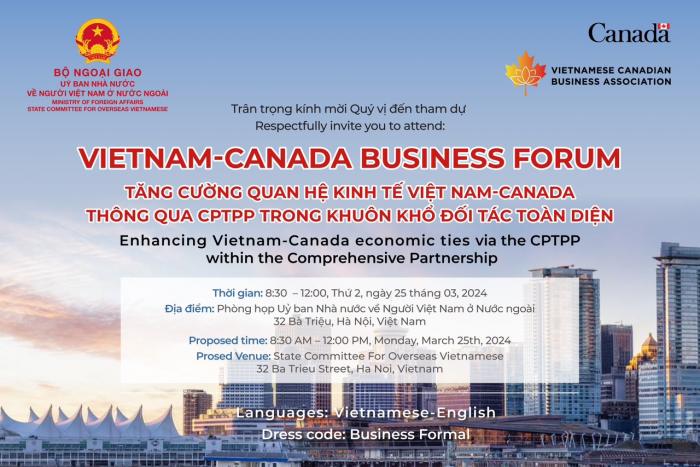 25.03 - VIETNAM - CANADA BUSINESS FORUM