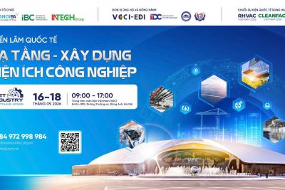 VIET INDUSTRY 2026 – TRIỂN LÃM HẠ TẦNG XÂY DỰNG VÀ TIỆN ÍCH CÔNG NGHIỆP SẮP DIỄN RA TỪ 16.9 - 18.9.2026, VEC HÀ NỘI