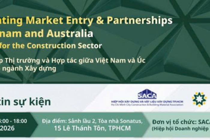 TỌA ĐÀM THÂM NHẬP THỊ TRƯỜNG VÀ HỢP TÁC GIỮA VIỆT NAM VÀ ÚC: CƠ HỘI CHO NGÀNH XÂY DỰNG 