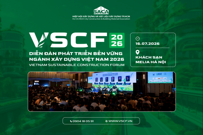 VSCF 2026 – DIỄN ĐÀN PHÁT TRIỂN BỀN VỮNG NGÀNH XÂY DỰNG VIỆT NAM