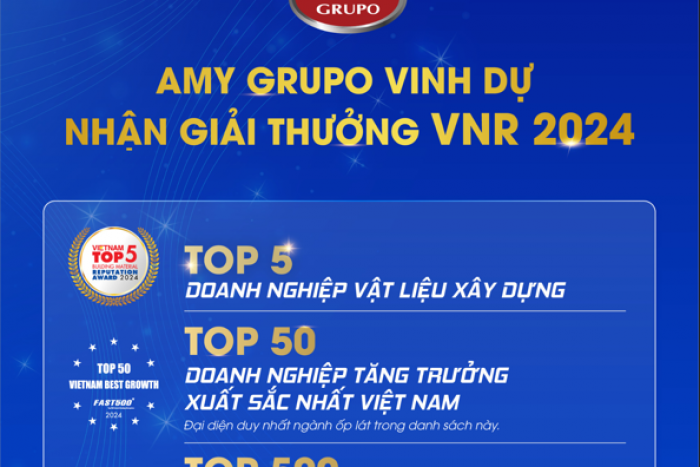 AMY GRUPO VINH DỰ 3 NĂM LIỀN LỌT TOP TRONG CÁC BẢNG XẾP HẠNG CỦA VNR