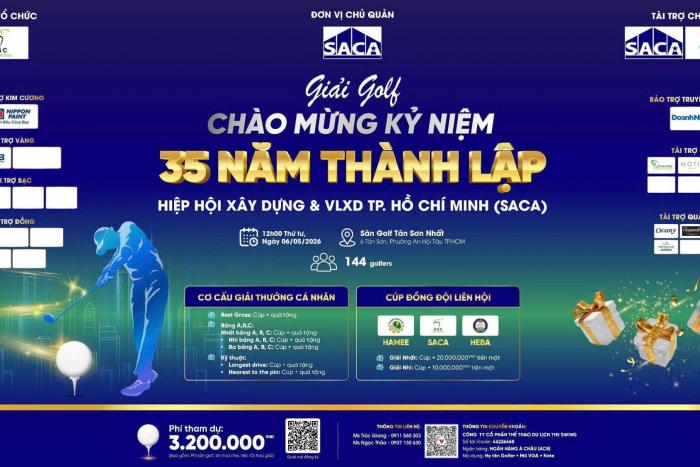 KHỞI TRANH GIẢI GOLF CHÀO MỪNG 35 NĂM THÀNH LẬP SACA 