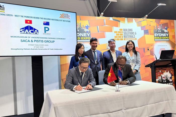 SACA THAM DỰ TRIỂN LÃM SYDNEY BUILD EXPO 2025 VÀ KÝ KẾT BIÊN BẢN GHI NHỚ HỢP TÁC CHIẾN LƯỢC VỚI PISTIS GROUP TẠI ÚC