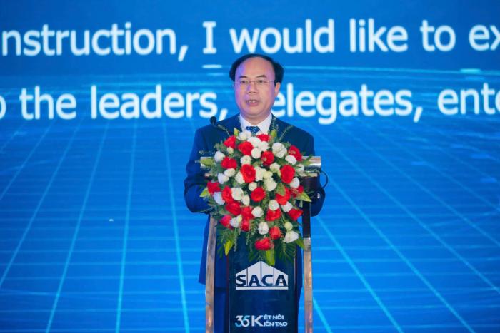 THỨ TRƯỞNG BỘ XÂY DỰNG NGUYỄN VĂN SINH GHI NHẬN NHỮNG ĐÓNG GÓP NỔI BẬT CỦA SACA TRONG 35 NĂM QUA