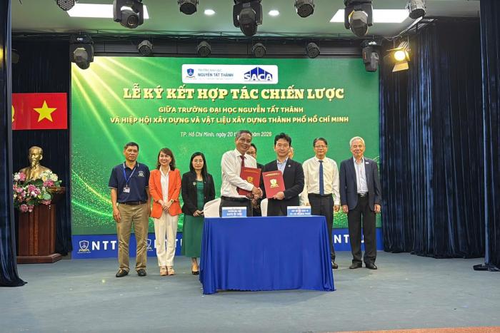 SACA KÝ KẾT HỢP TÁC CHIẾN LƯỢC VỚI TRƯỜNG ĐẠI HỌC NGUYỄN TẤT THÀNH THÚC ĐẨY KẾT NỐI ĐÀO TẠO – DOANH NGHIỆP TRONG LĨNH VỰC XÂY DỰNG