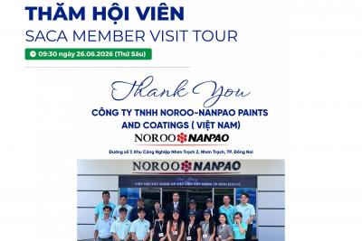 HIỆP HỘI SACA THĂM VÀ LÀM VIỆC TẠI CÔNG TY TNHH NOROO-NANPAO PAINTS AND COATINGS (VIỆT NAM)
