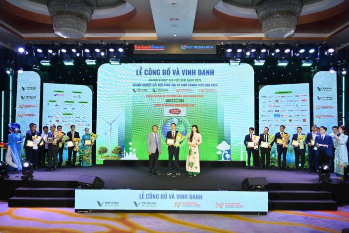 AMY GRUPO GHI DANH TOP 10 DOANH NGHIỆP ESG VIỆT NAM XANH 2026
