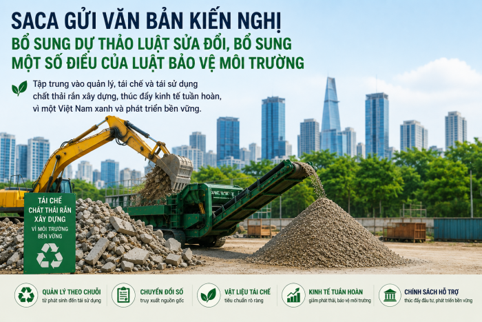 HIỆP HỘI SACA GỬI VĂN BẢN KIẾN NGHỊ BỔ SUNG DỰ THẢO LUẬT SỬA ĐỔI, BỔ SUNG MỘT SỐ ĐIỀU CỦA LUẬT BẢO VỆ MÔI TRƯỜNG