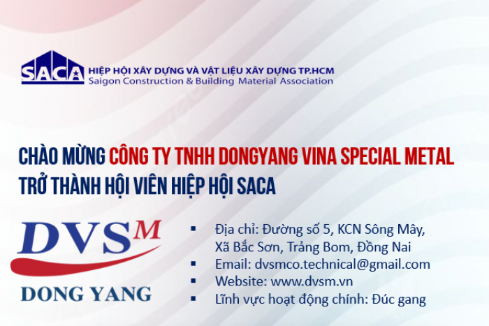 HIỆP HỘI SACA CHÀO MỪNG HỘI VIÊN MỚI
