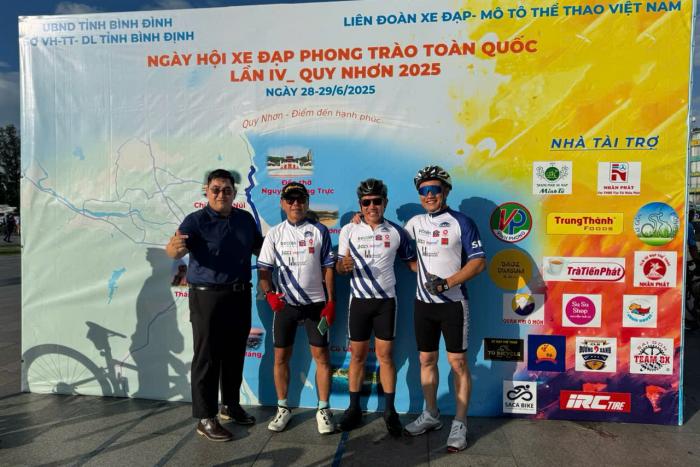 BAN VĂN HÓA, THỂ THAO, XÃ HỘI HIỆP HỘI SACA THAM DỰ NGÀY HỘI XE ĐẠP PHONG TRÀO TOÀN QUỐC LẦN IV NĂM 2025 TẠI BÌNH ĐỊNH