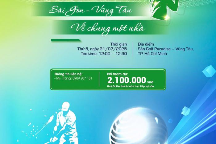 BAN VĂN HÓA – THỂ THAO – XÃ HỘI HIỆP HỘI SACA TỔ CHỨC GIẢI SACA GOLF: KẾT NỐI SÀI GÒN – VŨNG TÀU: VỀ CHUNG MỘT NHÀ 