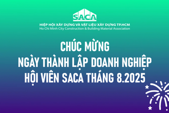 HIỆP HỘI SACA CHÚC MỪNG NGÀY THÀNH LẬP DOANH NGHIỆP HỘI VIÊN THÁNG 8.2025