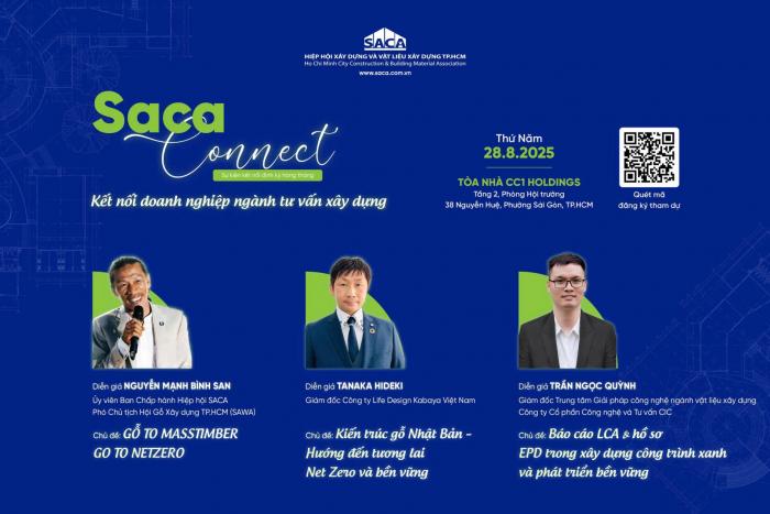 SACA CONNECT KẾT NỐI DOANH NGHIỆP NGÀNH TƯ VẤN XÂY DỰNG: BA GÓC NHÌN – MỘT MỤC TIÊU CHUNG