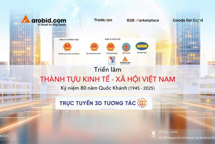 TRIỂN LÃM TRỰC TUYẾN 3D: THÀNH TỰU KINH TẾ - XÃ HỘI VIỆT NAM KỶ NIỆM 80 NĂM QUỐC KHÁNH (1945 - 2025)