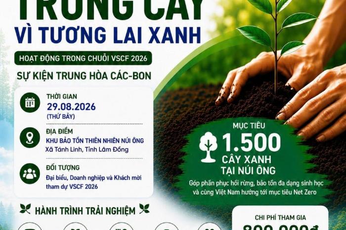 ĐĂNG KÝ THAM DỰ CHƯƠNG TRÌNH "TOGETHER FOR NET ZERO – CÙNG CHUNG TAY TRỒNG CÂY VÌ TƯƠNG LAI XANH"