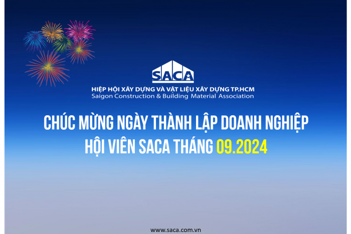 HIỆP HỘI SACA CHÚC MỪNG NGÀY THÀNH LẬP DOANH NGHIỆP HỘI VIÊN SACA THÁNG 09.2024