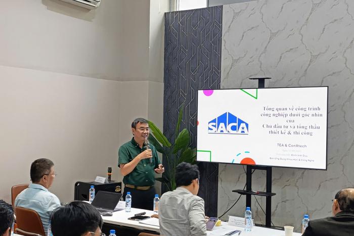 HIỆP HỘI SACA TỔ CHỨC CHƯƠNG TRÌNH TEA & CONXTECH CHIA SẺ KIẾN THỨC VỀ NHÀ CÔNG NGHIỆP