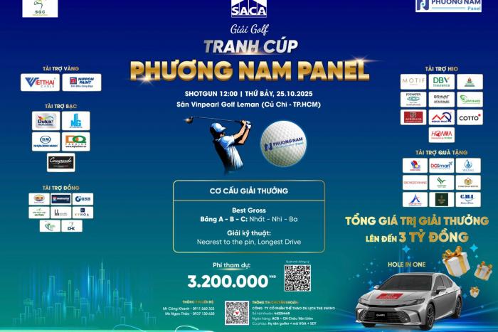 NGÀY 25.10: KHỞI TRANH GIẢI GOLF TRANH CÚP PHƯƠNG NAM PANEL