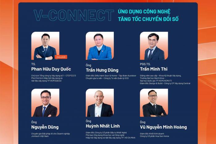 PHIÊN SÁNG: V-CONNECT – ỨNG DỤNG CÔNG NGHỆ, TĂNG TỐC CHUYỂN ĐỔI SỐ TRONG NGÀNH XÂY DỰNG