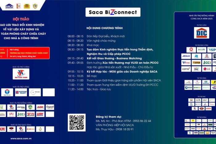 HỘI THẢO “GIAO LƯU TRAO ĐỔI KINH NGHIỆM VỀ VẬT LIỆU XÂY DỰNG VÀ AN TOÀN PHÒNG CHÁY CHỮA CHÁY CHO NHÀ & CÔNG TRÌNH”