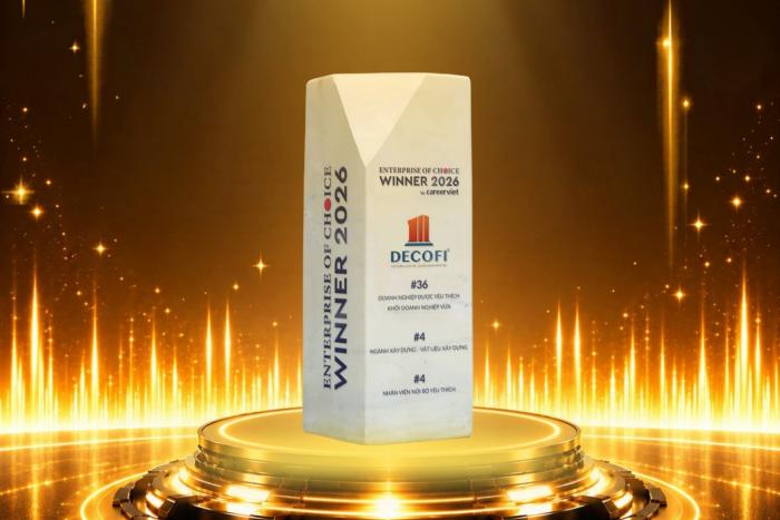 DECOFI ĐƯỢC VINH DANH TẠI ENTERPRISE OF CHOICE 2026 – CAREERVIET