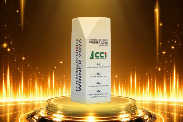 CC1 ĐƯỢC VINH DANH TẠI ENTERPRISE OF CHOICE 2026, KHẲNG ĐỊNH SỨC HÚT THƯƠNG HIỆU TUYỂN DỤNG