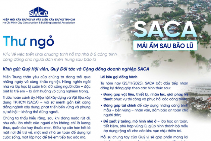 SACA - MÁI ẤM SAU BÃO LŨ